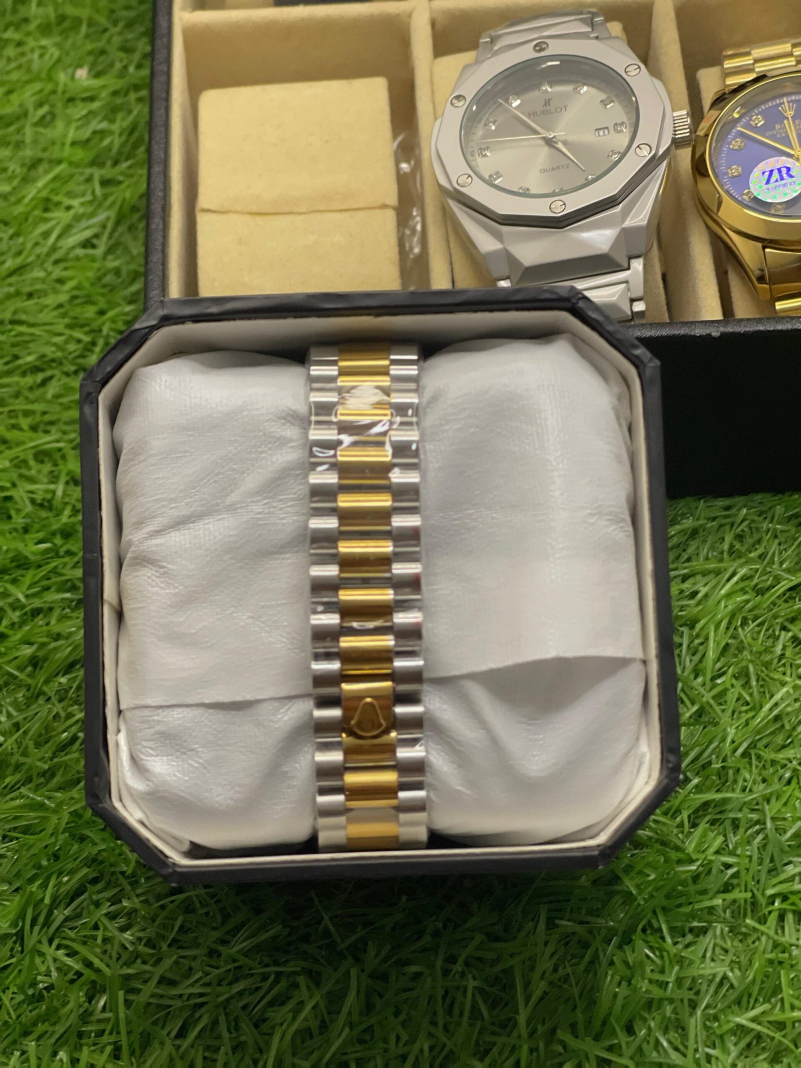 Rolex Datejust Style Automatic Watch with Silver & Gold Two-Tone - Image 2